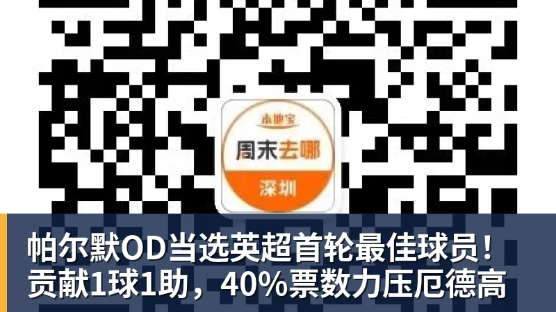 帕尔默OD当选英超首轮最佳球员！贡献1球1助，40%票数力压厄德高