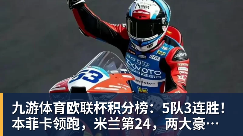 九游体育欧联杯积分榜：5队3连胜！本菲卡领跑，米兰第24，两大豪门3轮0分